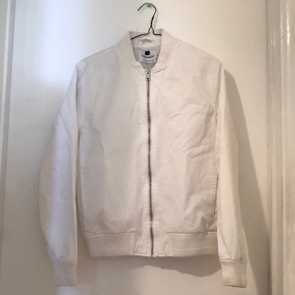 Topman White Bomber Jacket 